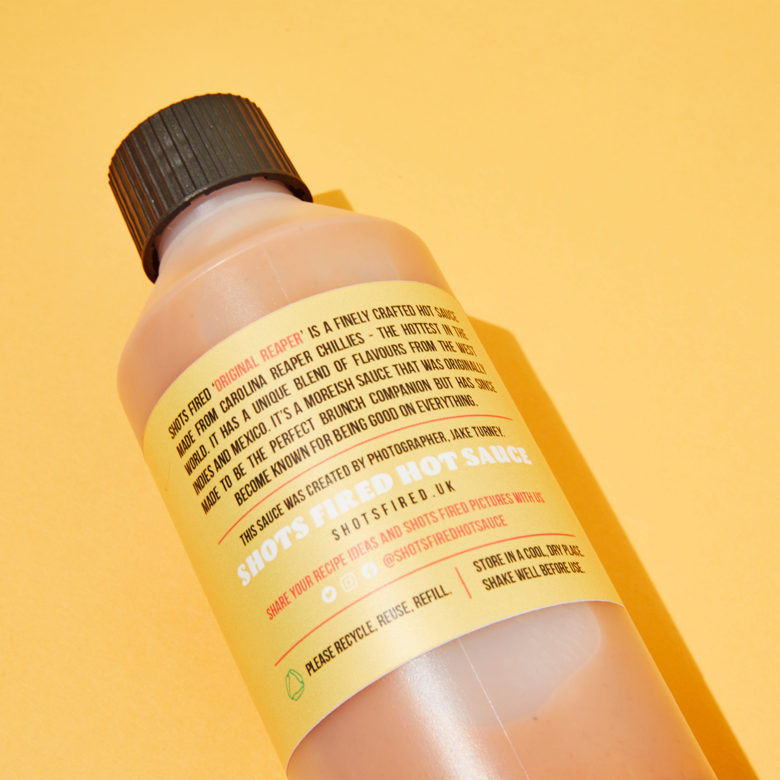 Shots Fired Hot Sauce: 250ml Bottle